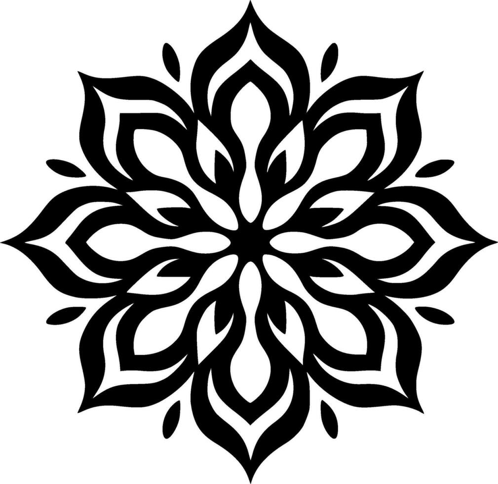 Mandala - Minimalist and Flat Logo - Vector illustration