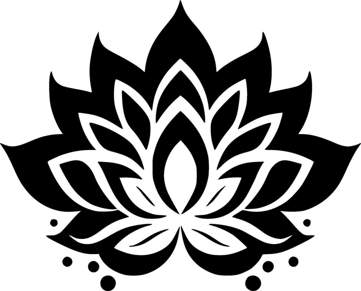 Mandala - Minimalist and Flat Logo - Vector illustration