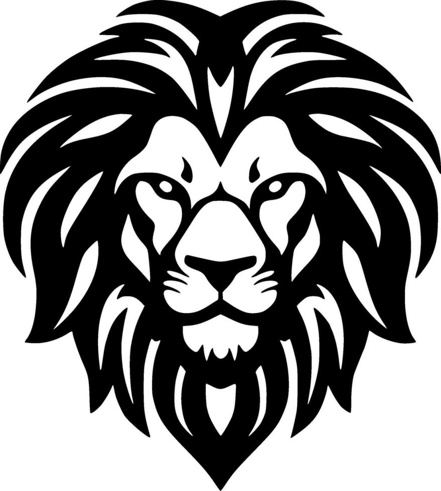 Lion - Minimalist and Flat Logo - Vector illustration