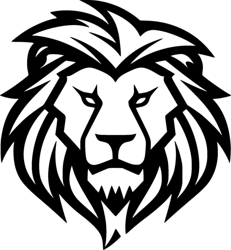 Lion - Minimalist and Flat Logo - Vector illustration