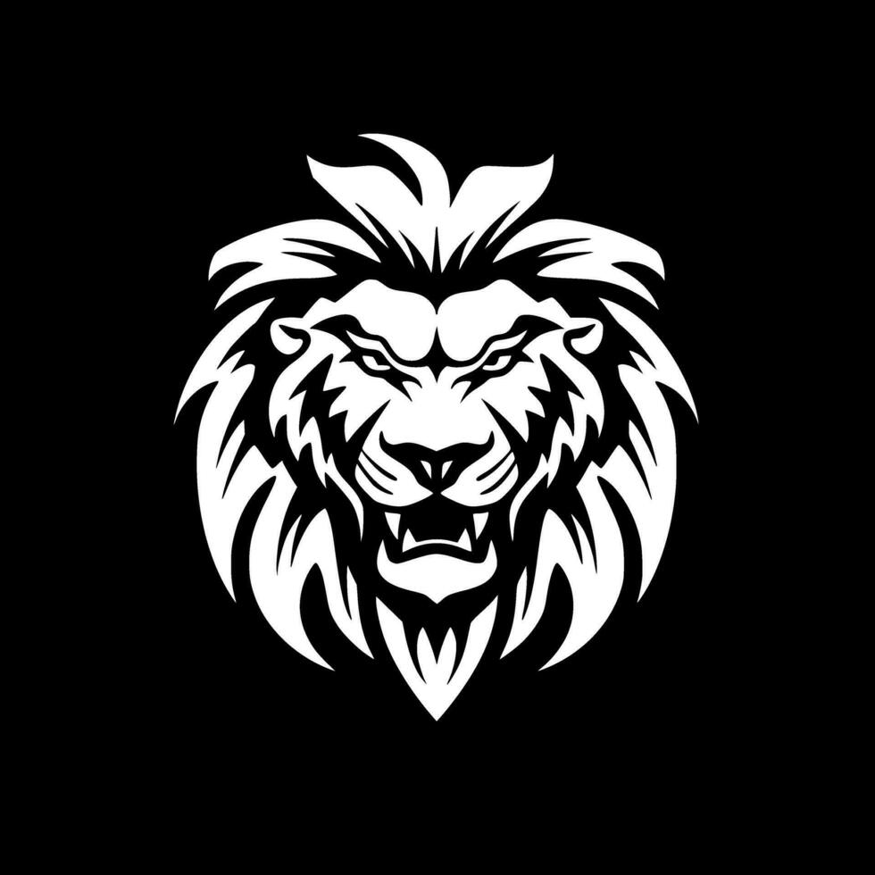 Lion - Minimalist and Flat Logo - Vector illustration