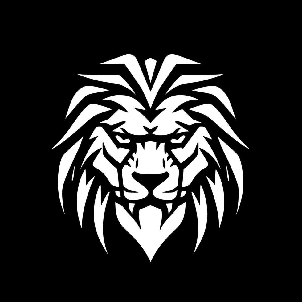 Lion - Minimalist and Flat Logo - Vector illustration