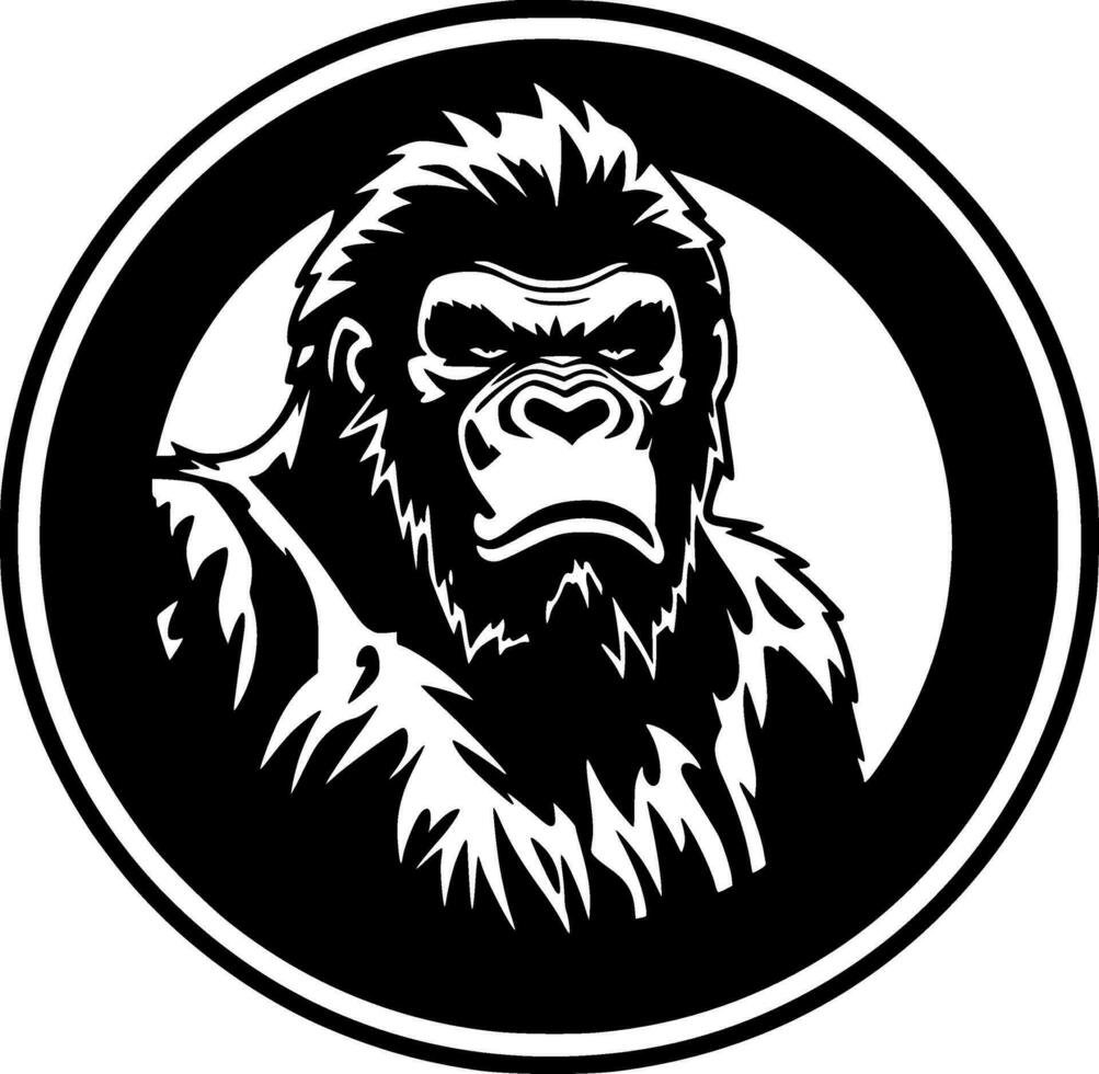 Gorilla - High Quality Vector Logo - Vector illustration ideal for T-shirt graphic