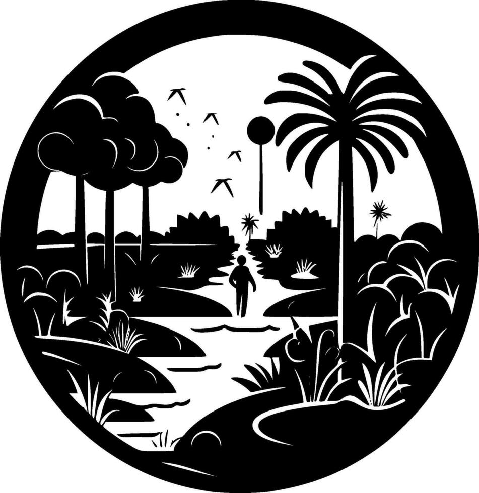 Garden - High Quality Vector Logo - Vector illustration ideal for T-shirt graphic