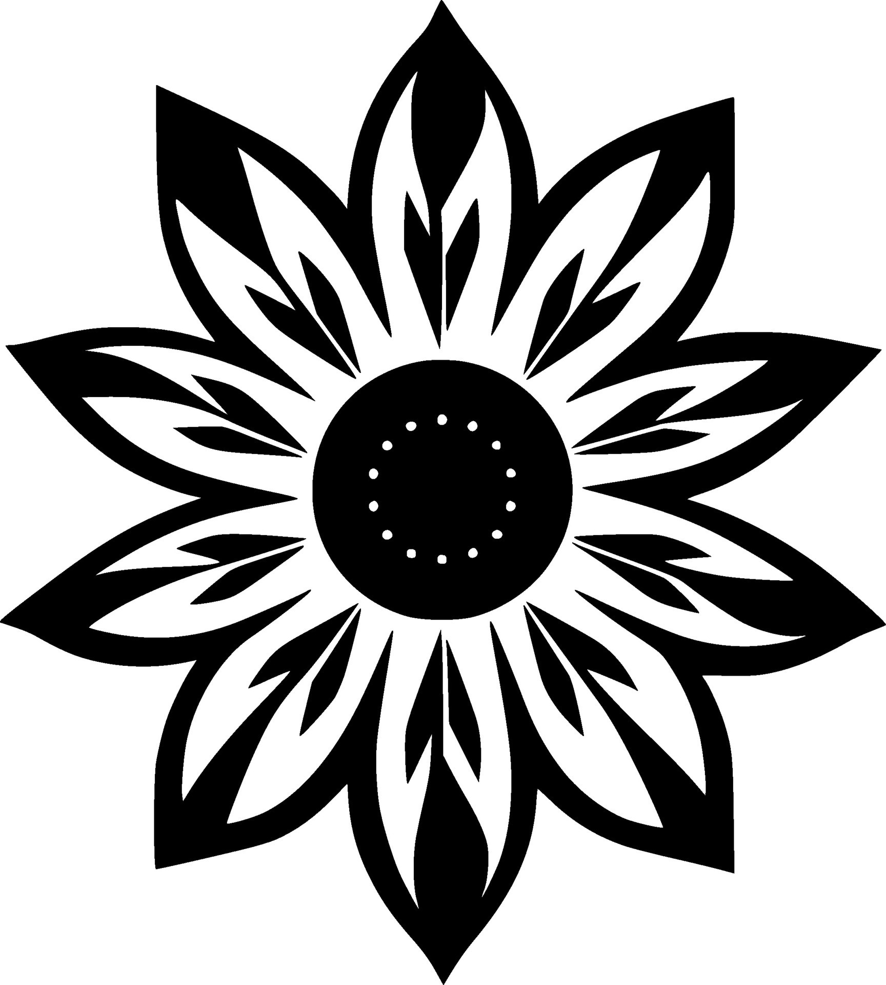 Flower - Minimalist and Flat Logo - Vector illustration 30764288 Vector ...
