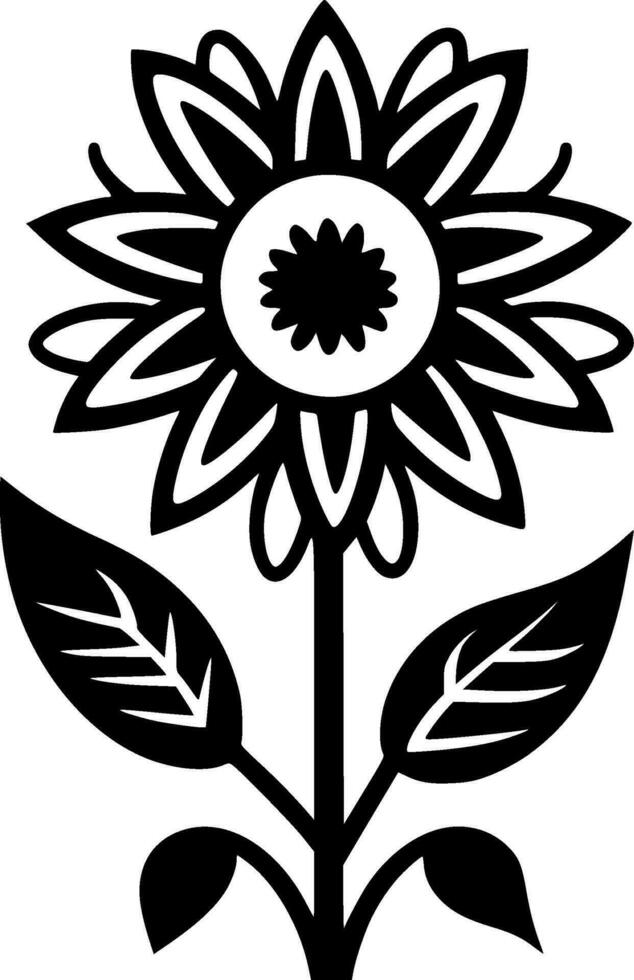 Flower - High Quality Vector Logo - Vector illustration ideal for T-shirt graphic