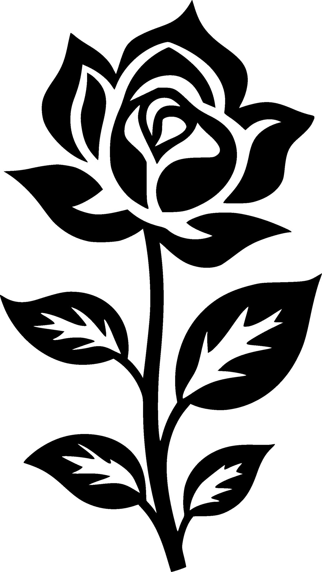 Flower, Black and White Vector illustration 30764328 Vector Art at Vecteezy