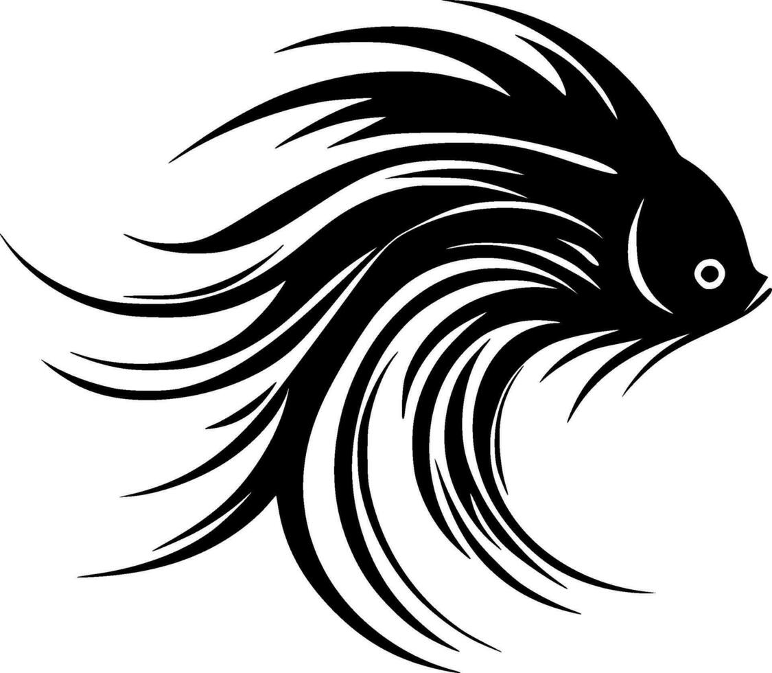 Fish - Minimalist and Flat Logo - Vector illustration