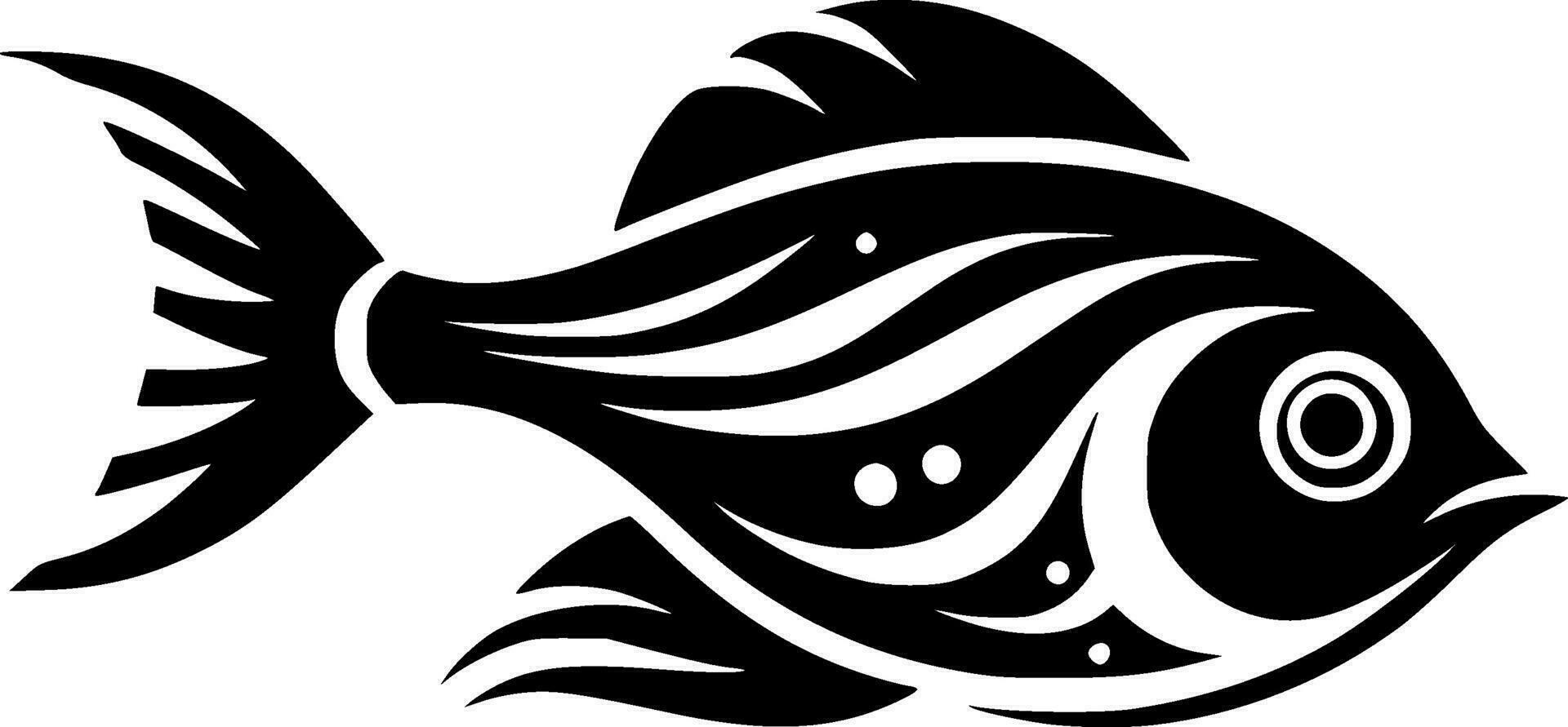 Fish - Minimalist and Flat Logo - Vector illustration