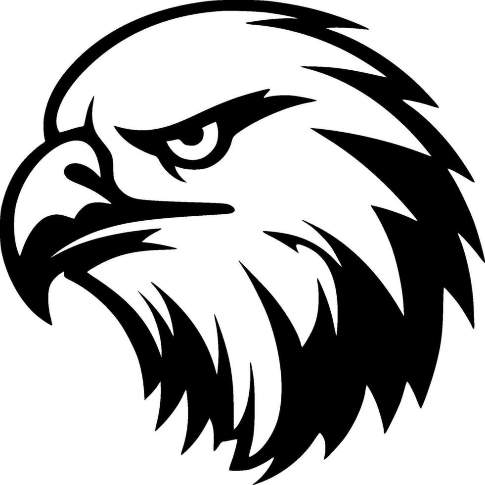 Eagle, Minimalist and Simple Silhouette - Vector illustration