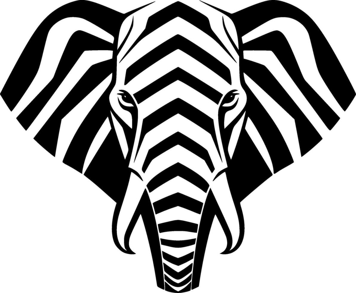 elefante, minimalista y sencillo silueta - vector ilustración