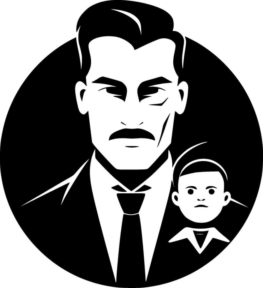 Father, Minimalist and Simple Silhouette - Vector illustration