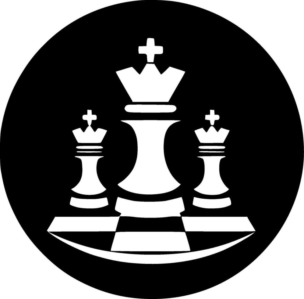 Chess, Minimalist and Simple Silhouette - Vector illustration