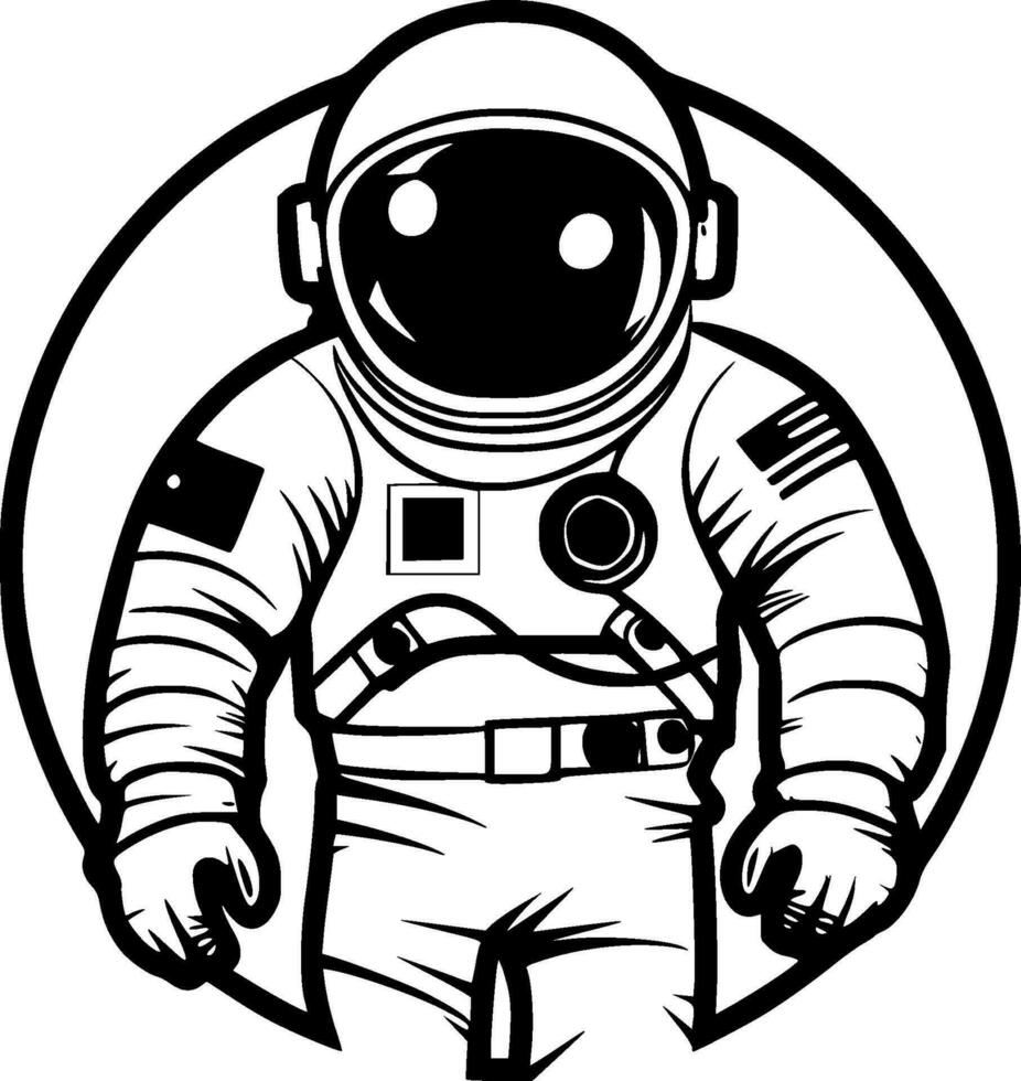 Astronaut - High Quality Vector Logo - Vector illustration ideal for T-shirt graphic