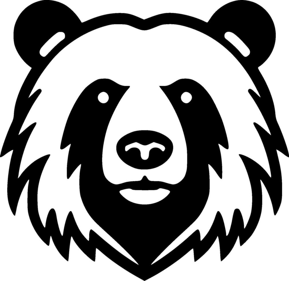 Bear - Minimalist and Flat Logo - Vector illustration