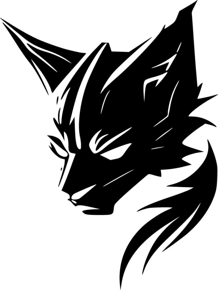 Wildcat, Minimalist and Simple Silhouette - Vector illustration
