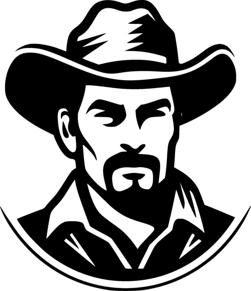 Western, Minimalist and Simple Silhouette - Vector illustration