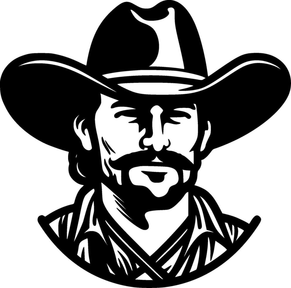 Western, Minimalist and Simple Silhouette - Vector illustration
