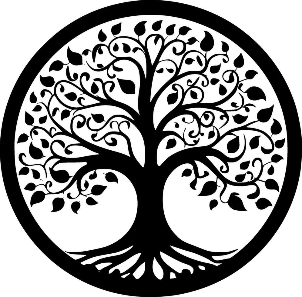 Tree - High Quality Vector Logo - Vector illustration ideal for T-shirt graphic
