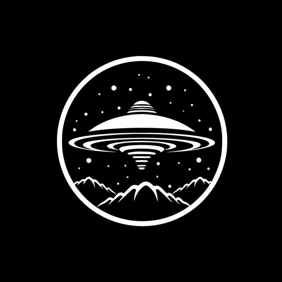 UFO - High Quality Vector Logo - Vector illustration ideal for T-shirt graphic