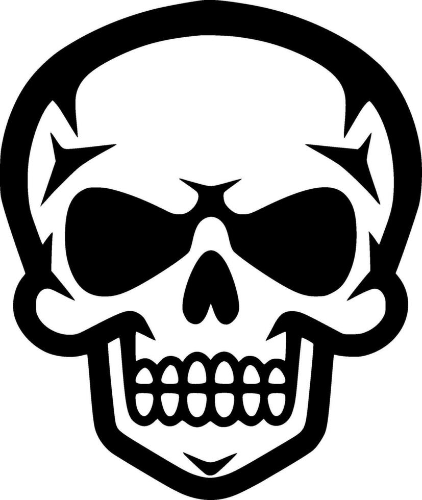 Skull - Minimalist and Flat Logo - Vector illustration