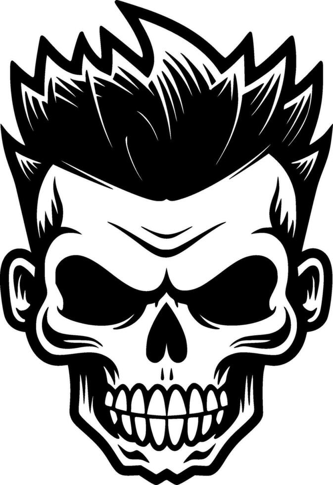 Skull - Minimalist and Flat Logo - Vector illustration