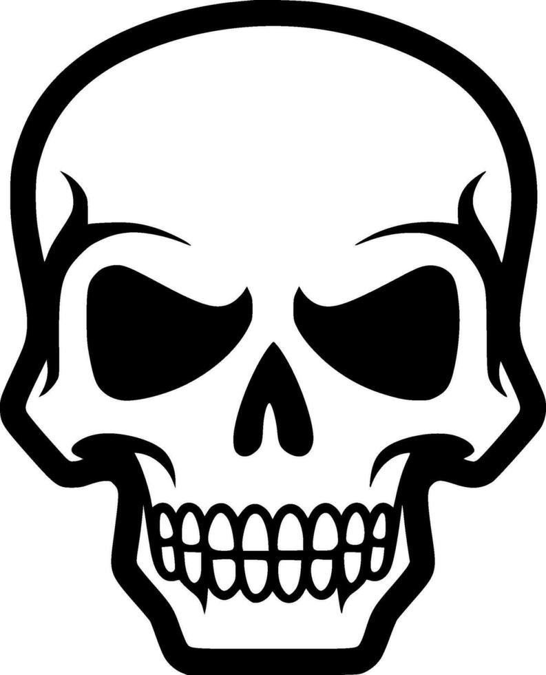 Skull - Minimalist and Flat Logo - Vector illustration
