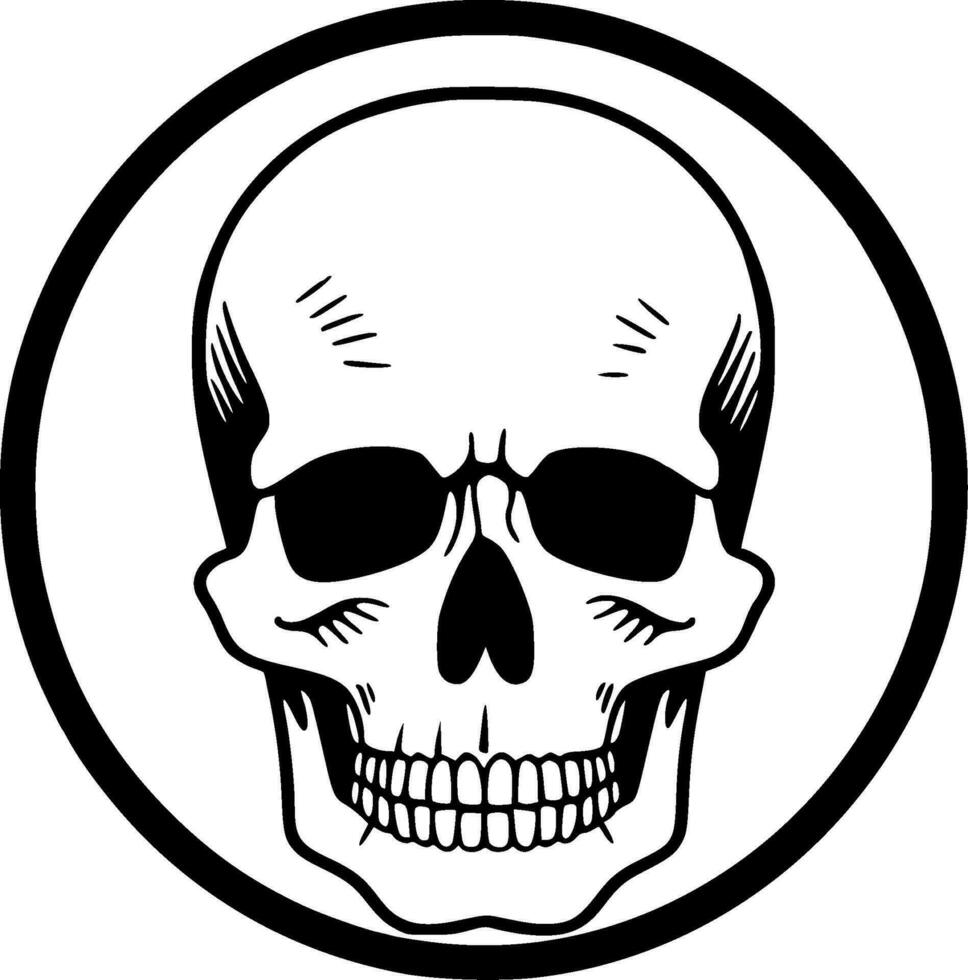 Skull - High Quality Vector Logo - Vector illustration ideal for T-shirt graphic