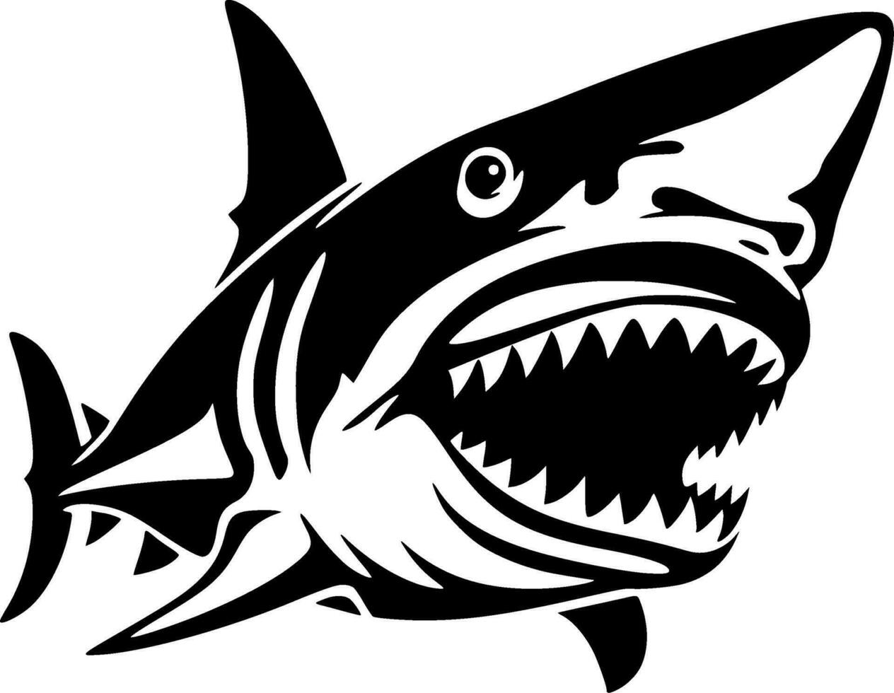 Shark - High Quality Vector Logo - Vector illustration ideal for T-shirt graphic