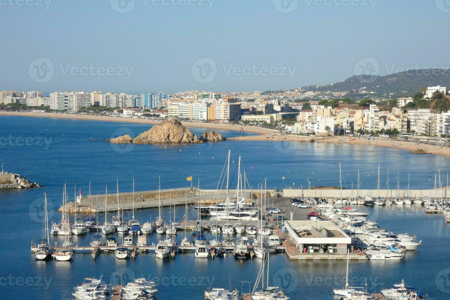 Marina and fishing port in the town of Blanes on the Catalan coast. photo