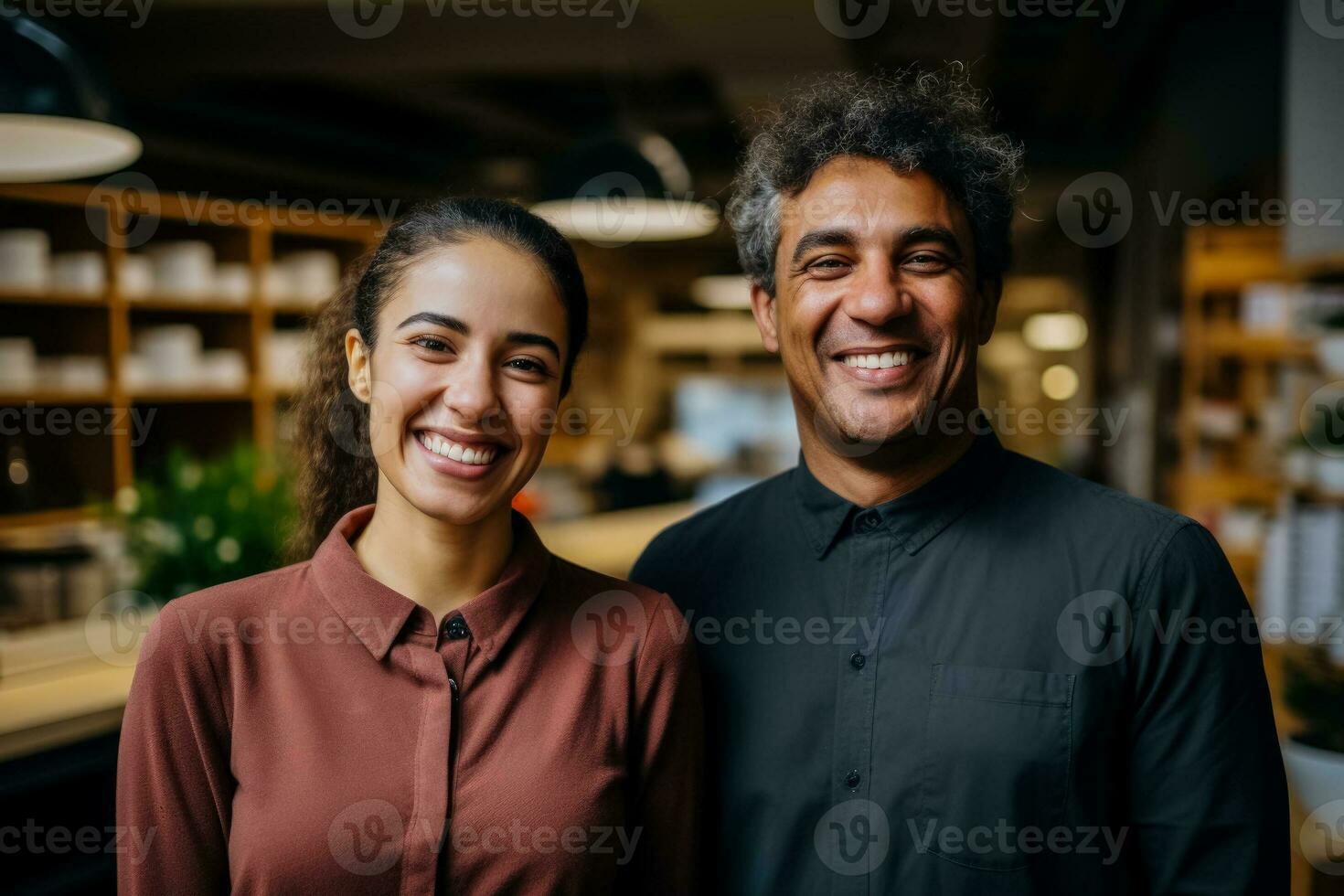 Happy diverse multiracial team in office sharing impressions after meeting photo