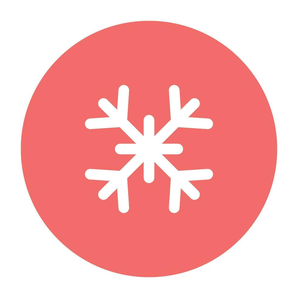 paquete de copos de nieve plano icono vector