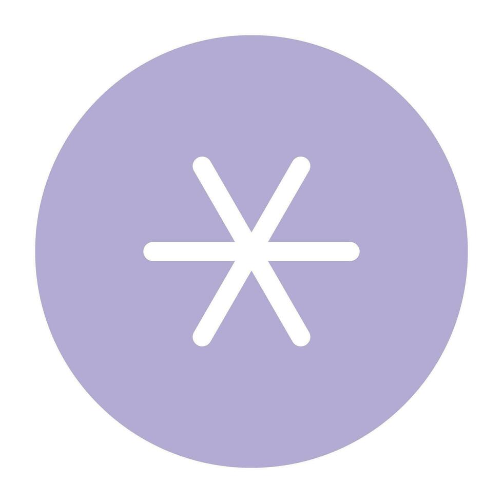 Pack of Snowflakes Flat Icon vector