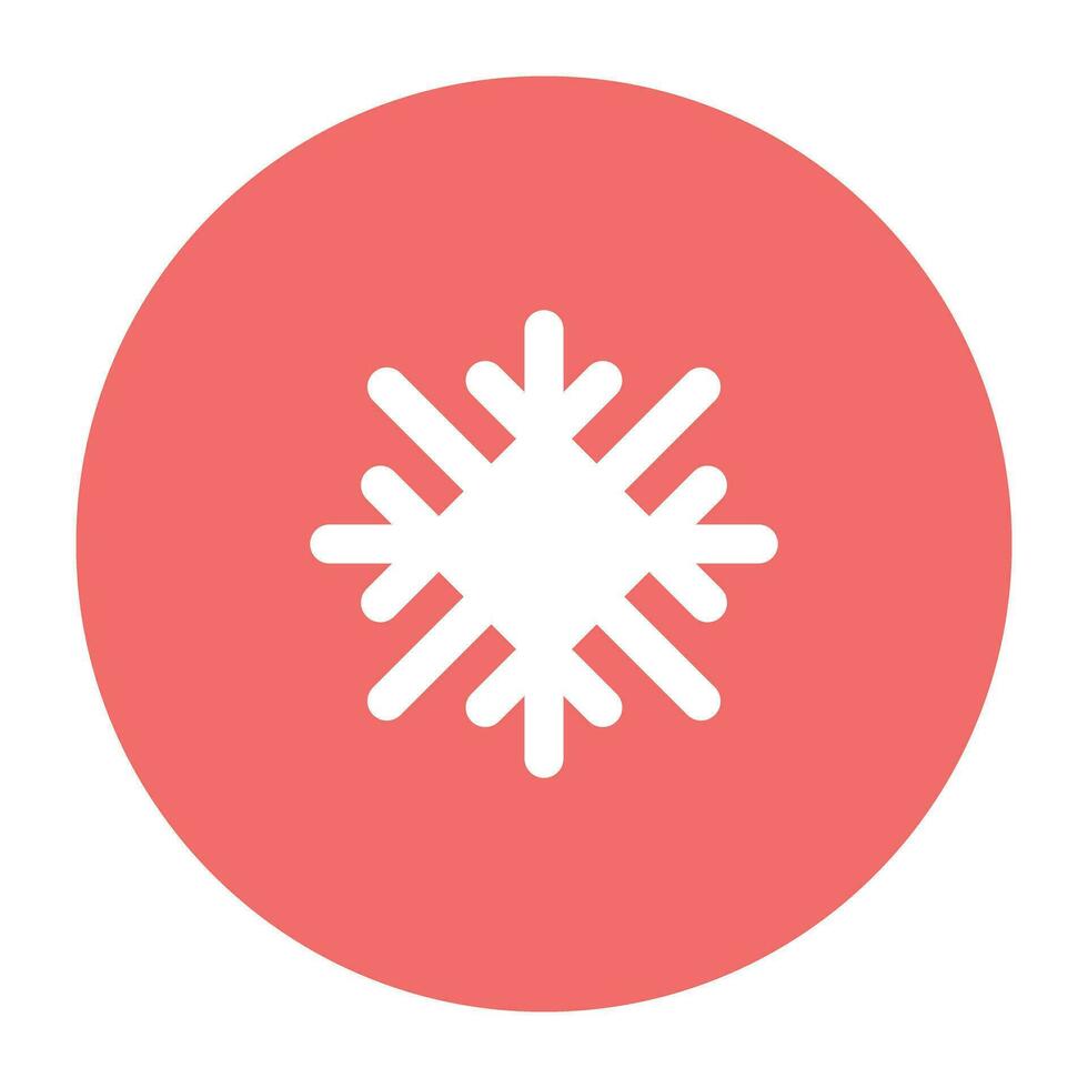 paquete de copos de nieve plano icono vector