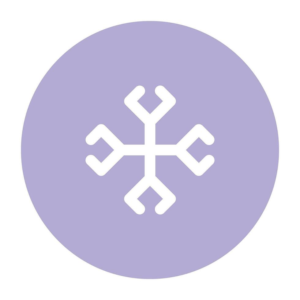 Pack of Snowflakes Flat Icon vector