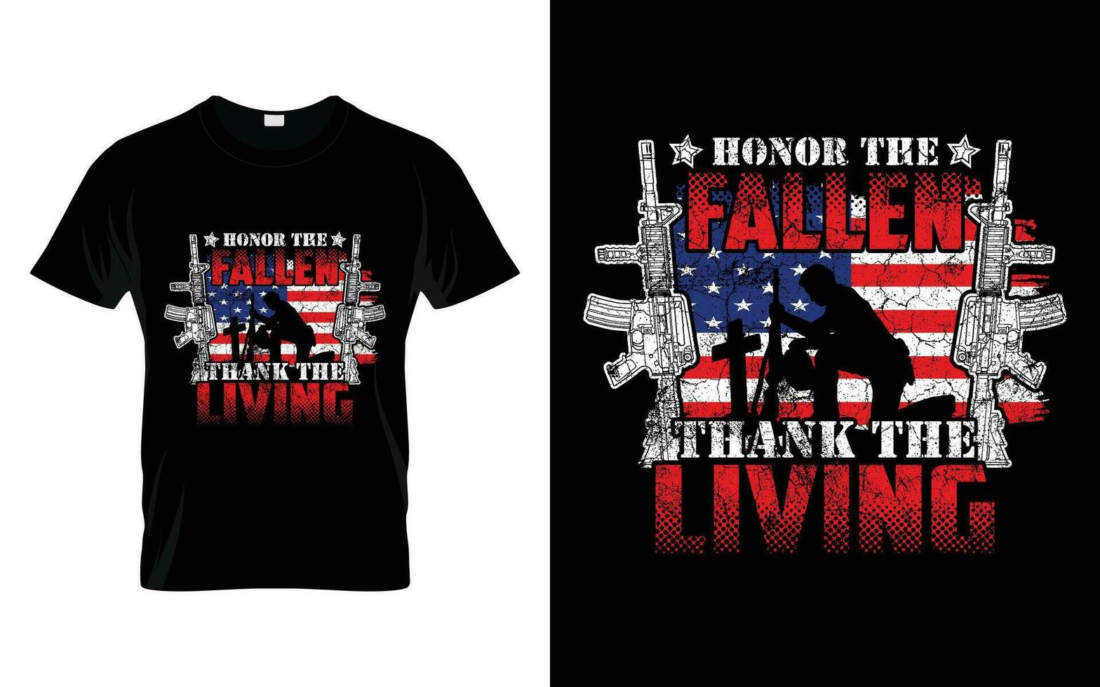 honor el caído gracias el vivo veteranos día orgulloso nos veterano regalos t camisa vector