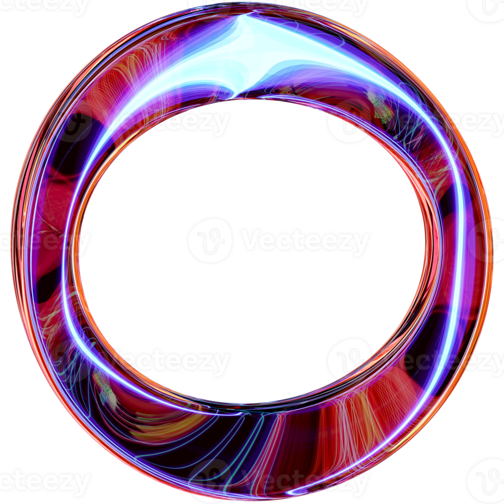 Abstract Lightning In Glass Shapes png