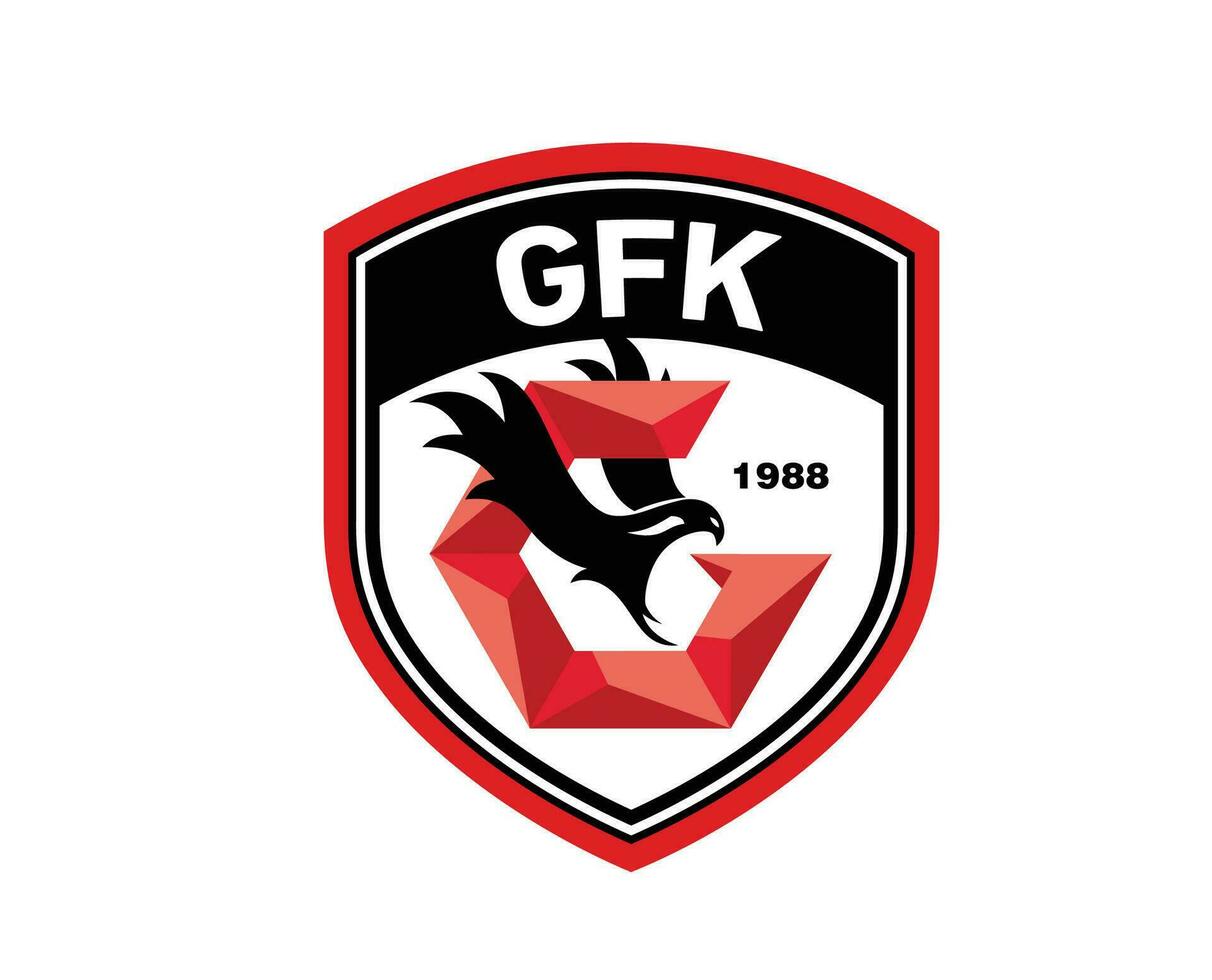 Gaziantep fk club logo símbolo Turquía liga fútbol americano resumen diseño vector ilustración