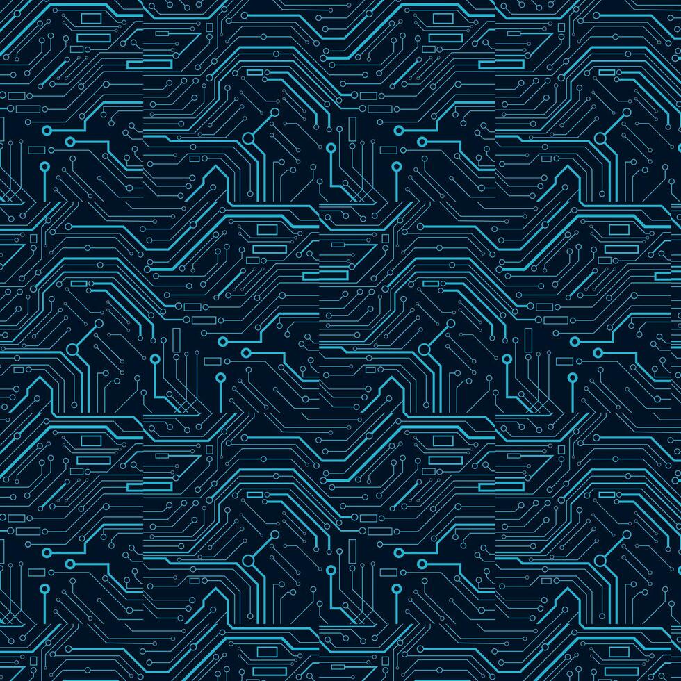 electrónico circuito tablero diseño. resumen azul tecnología antecedentes vector