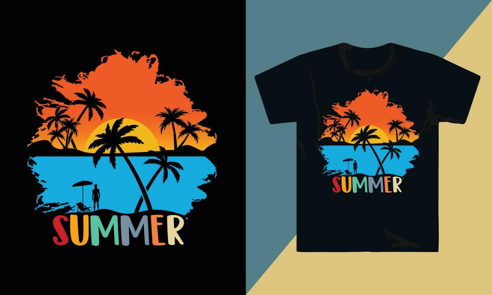 SUMMER BEACH SEA FAMILY SEE SEA BEACH T SHIRT DESIGN SEA BEACH LOVER T SHIRT DESIGN vector