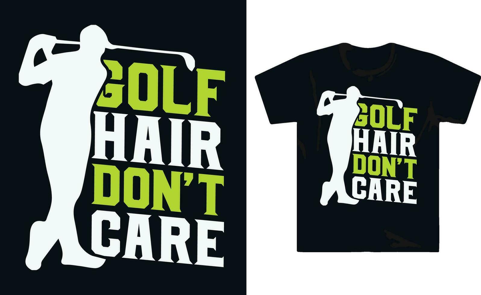 Sports Golf Player Golfing T shirt Design vector