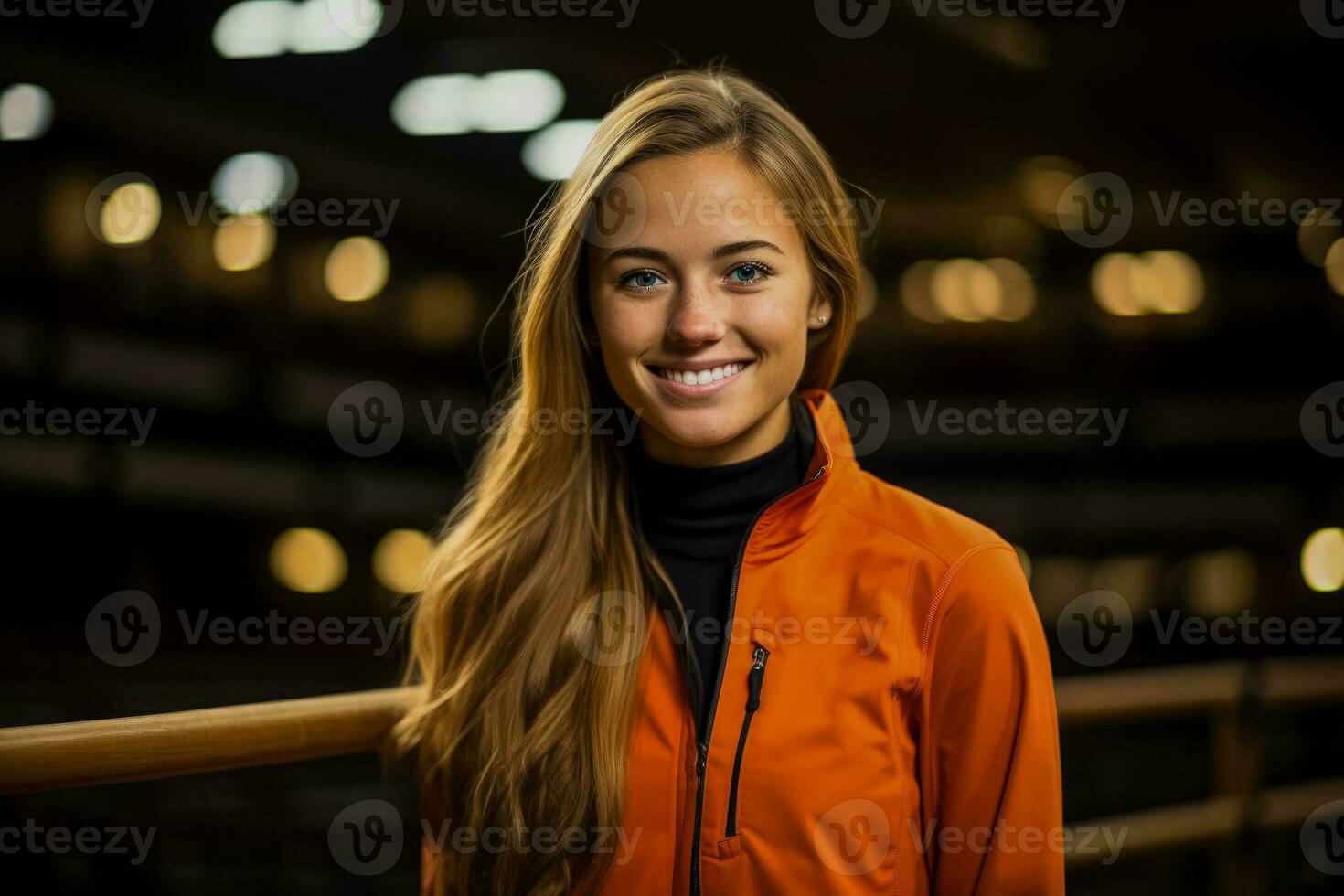 Emerging professional athlete making debut on prestigious grand arena stage photo