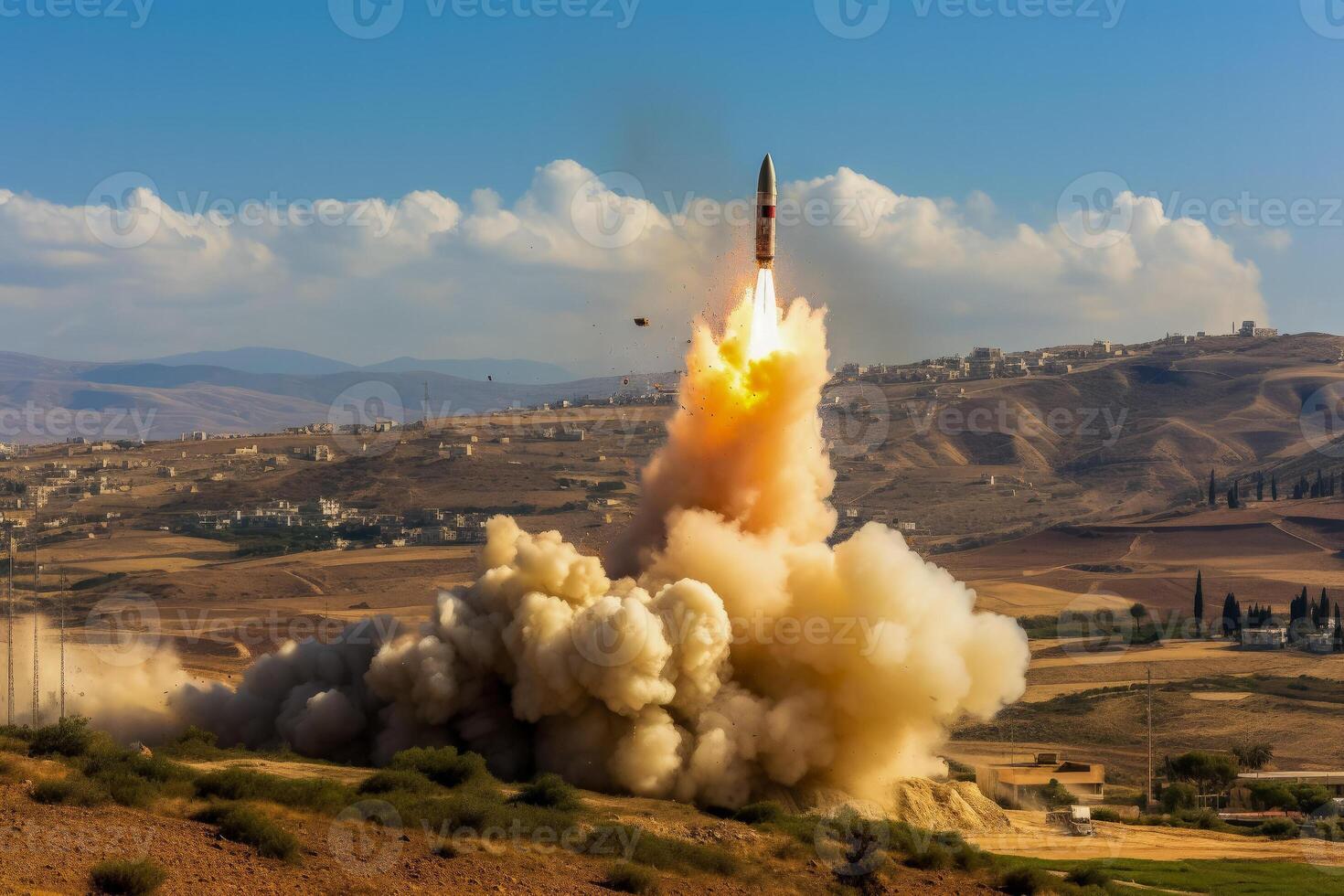 reactivo arquitectónico cambios en israelí edificios para cohete defensa durante militar operaciones foto