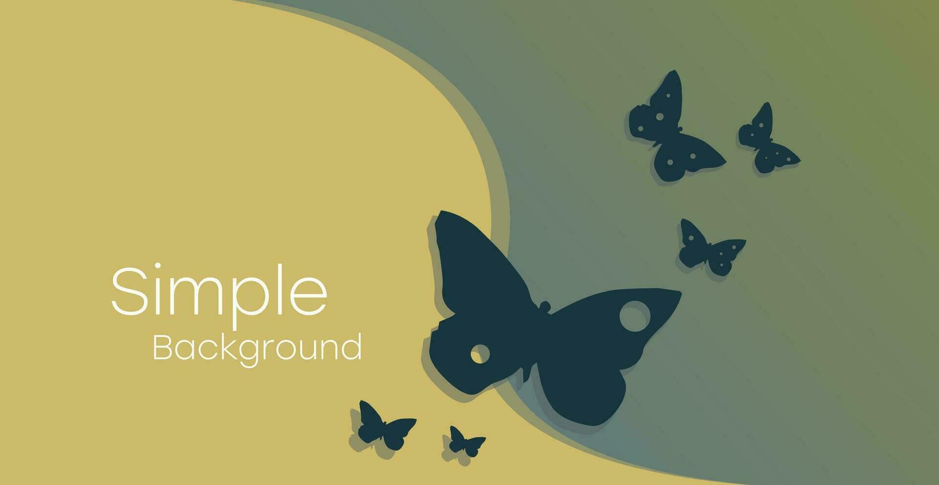 Simple background with butterflies. Template for presentation, invitation, business card of a beauty salon. vector