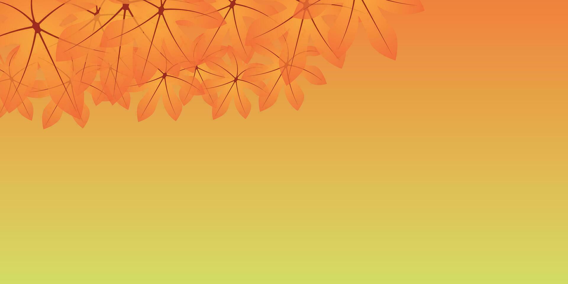 Abstract background design with autumn theme. vector