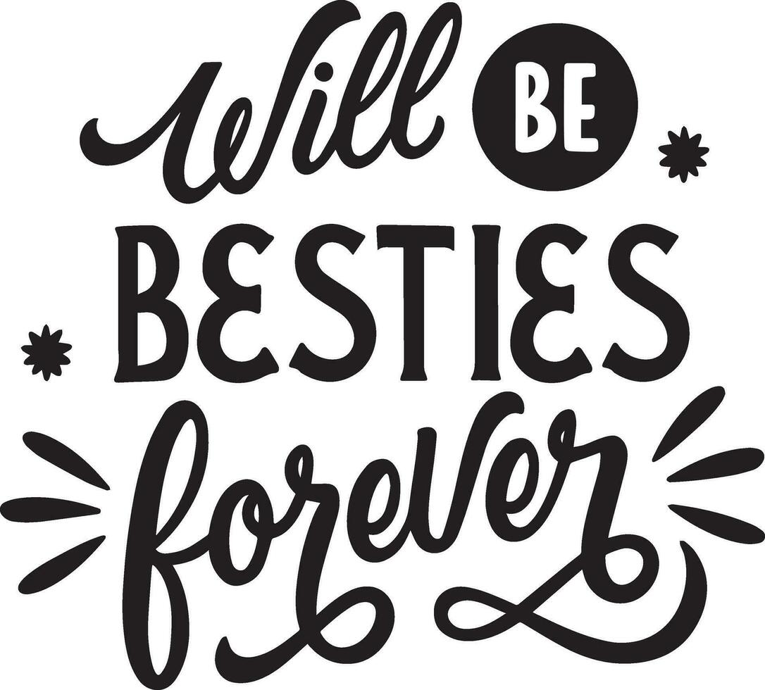 black lettering sticker vector design