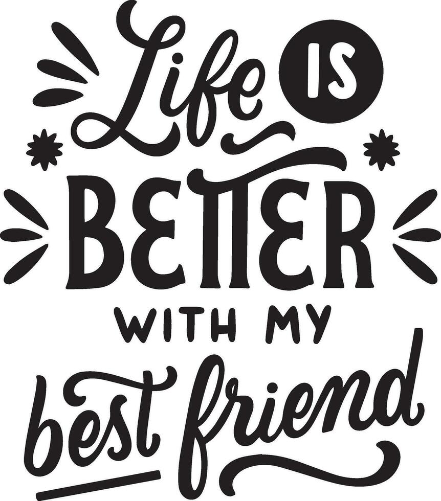 black lettering sticker vector design