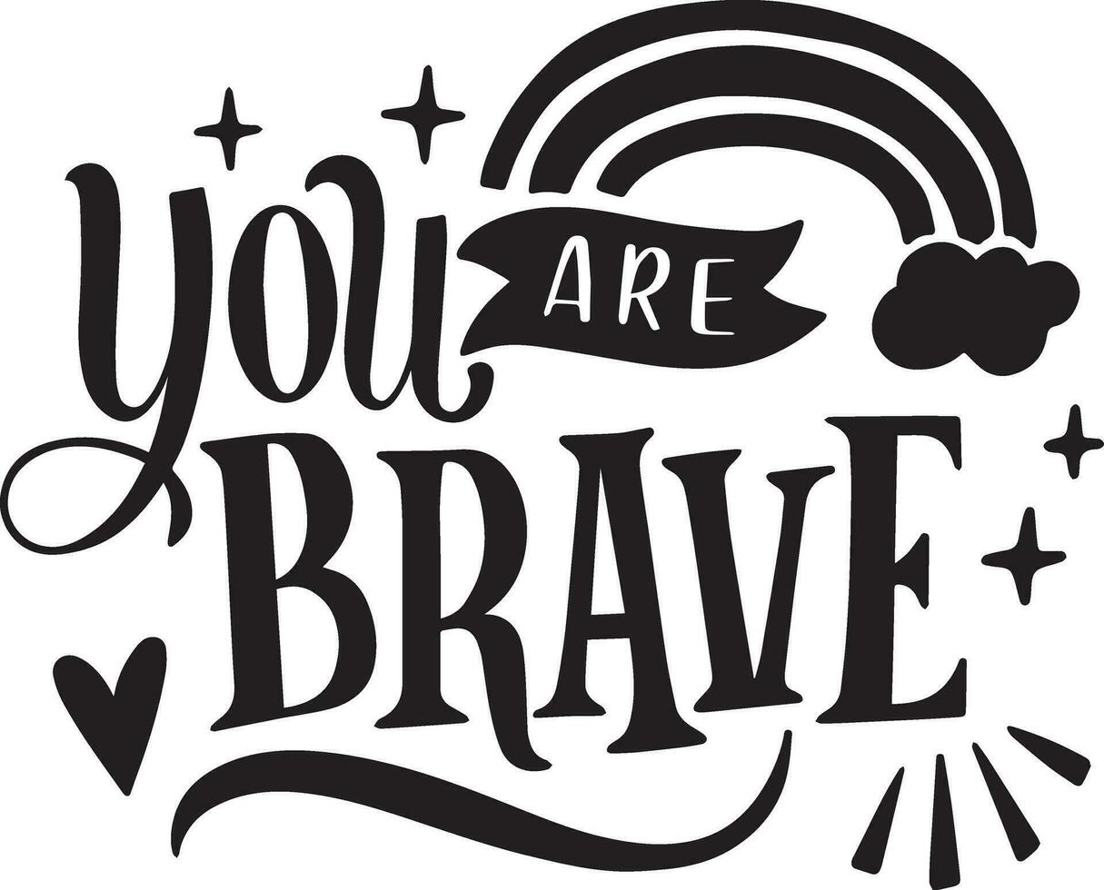 black lettering sticker vector design