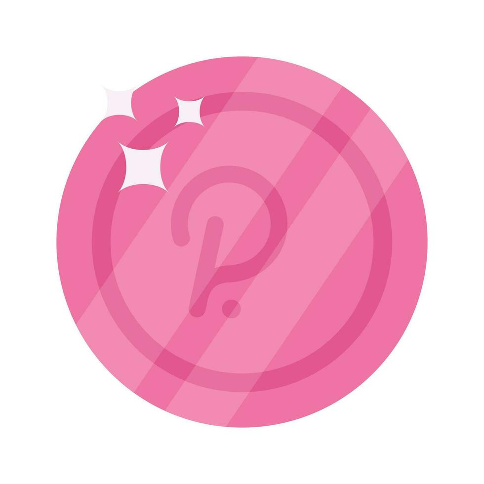 Well designed icon of Polkadot coin, cryptocurrency coin vector design