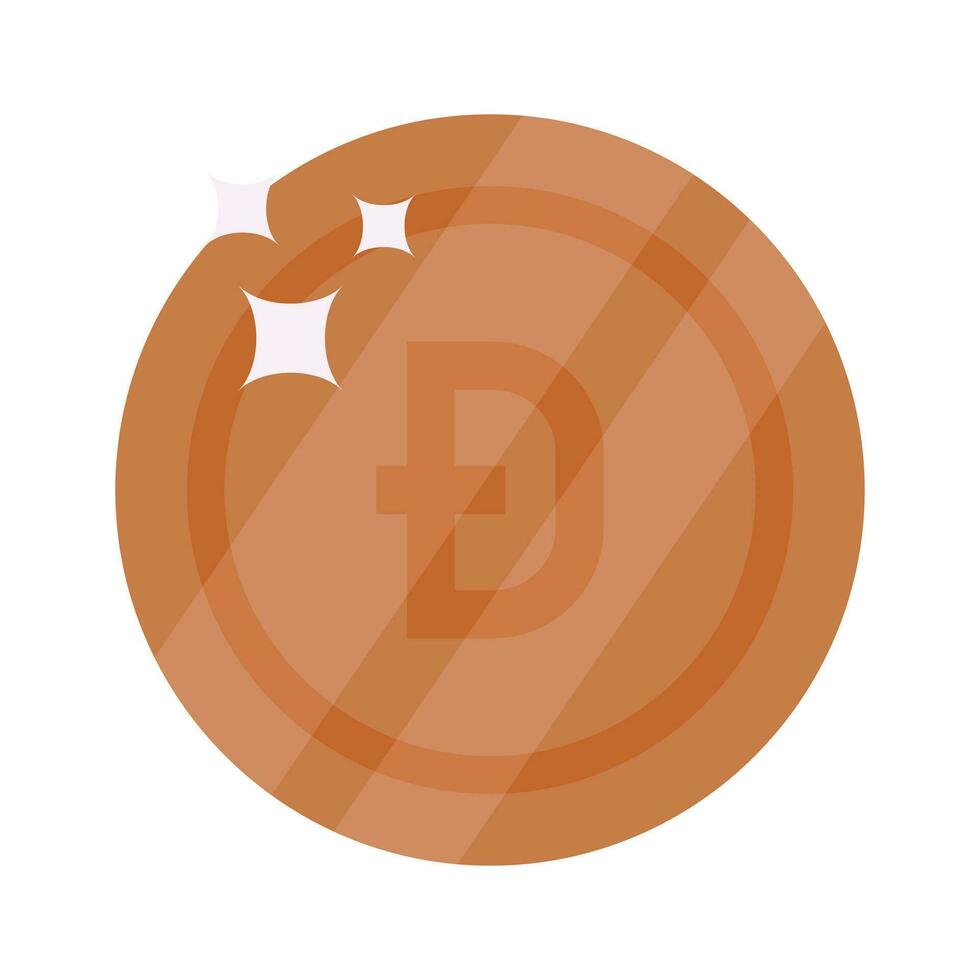 Well designed icon of Digibyte coin, cryptocurrency coin vector design